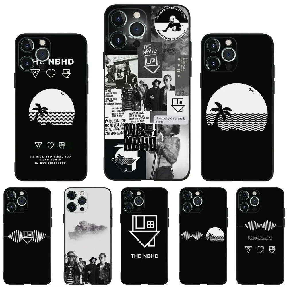 The neighbourhood band Phone Case For iPhone 16,15,14,13,12,11,Plus,Pro Max,XS,X,XR,SE,Mini,8,7 Soft Silicone Black Cover