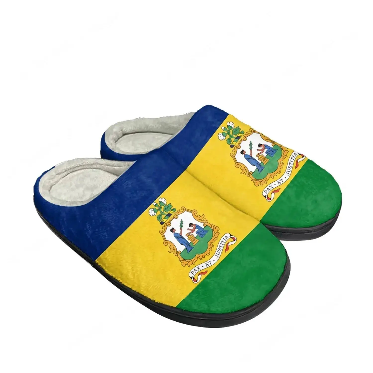 Saint Vincent And The Grenadines Flag Home Cotton Custom Slippers Mens Womens Sandals Bedroom Keep Warm Shoes Thermal Slipper