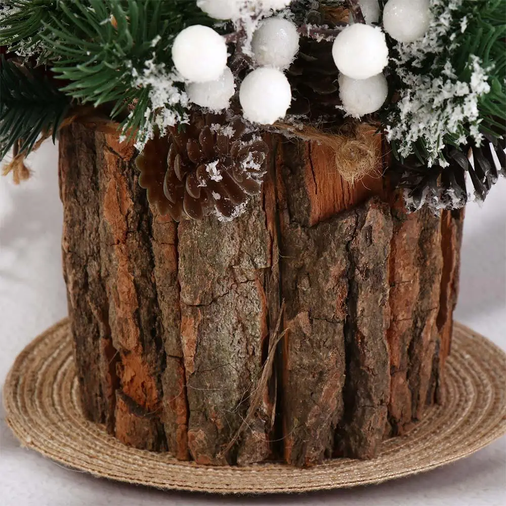 Stationery Storage Wooden Bark Pen Holder Cosmetic Holder Multifunctional Desktop Organizer Minimalism Stationery Box Student