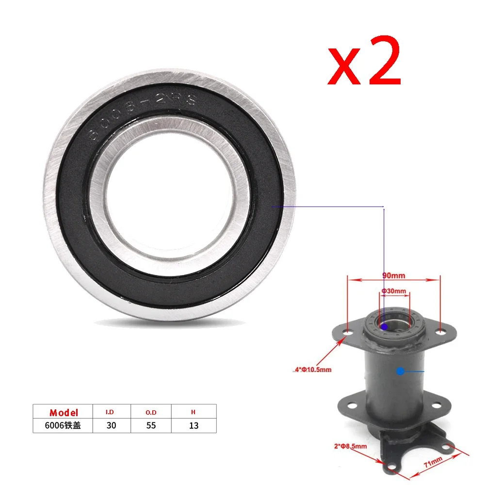 Bearings Low-Speed for Small Bull ATV Quad Rear Axle Sleeve 110cc 125cc Spare Parts Accessories Go Karts Bike Vehicle
