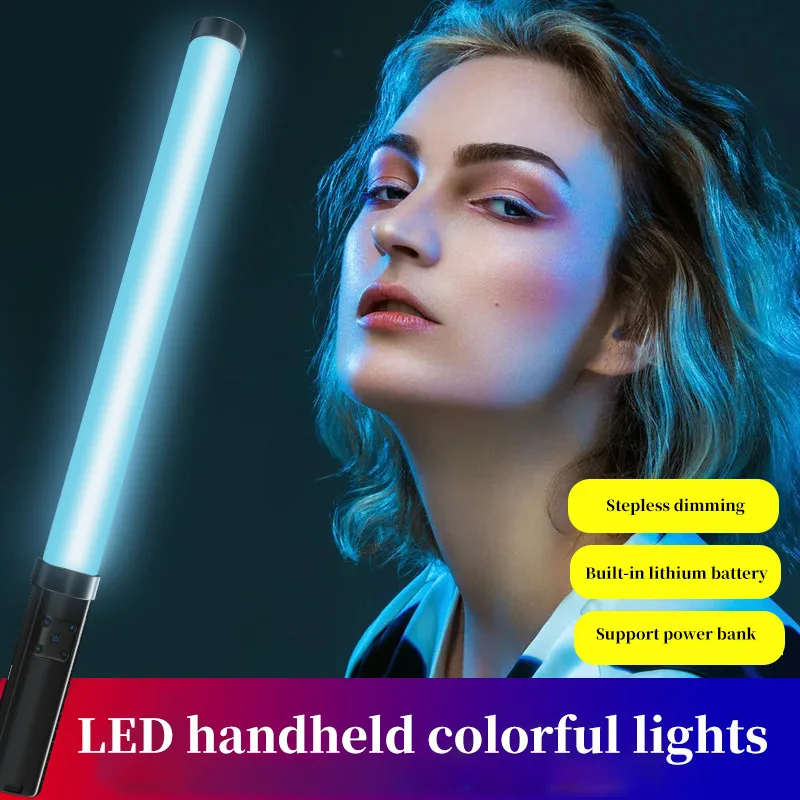 VL119 Handheld RGB Colorful Stick Light 19.68 inch Handheld LED Light Wand CRI 95+ 2500K-9000K Photography Studio Lamp