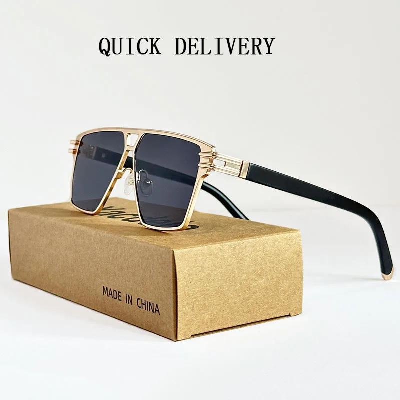 Vintage Square Sunglasses For Men Luxury Designer Fashion Glasses Retro Sunglasses Women Trending Sunglass Gafas De Sol Hombre