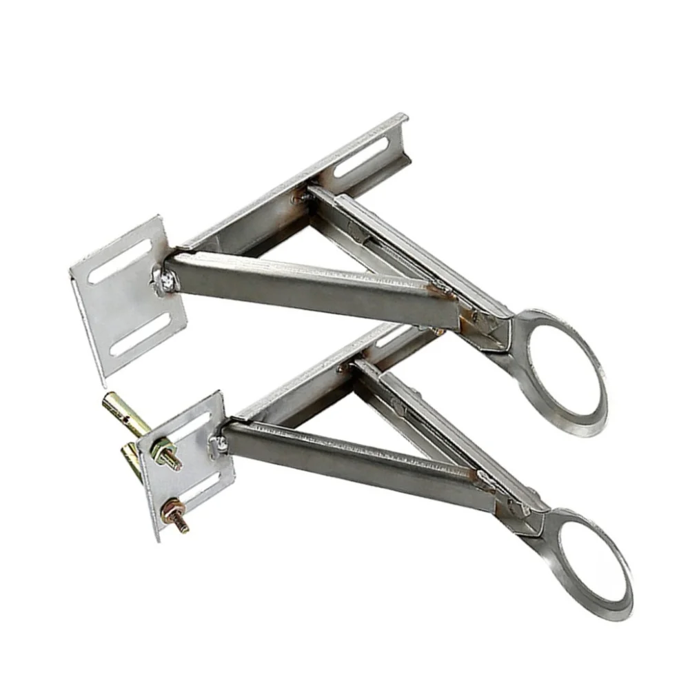 Stainless Steel Triangle Bracket for Kitchen Sink Support Adjustable Design with Multiple Mounting Holes 23x18x8cm 23x36x8cm