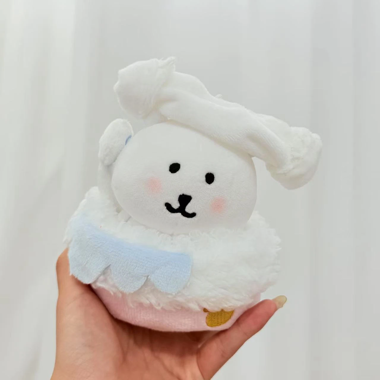 

10cm Kawaii Mini Idol Doll Clothes Cartoon Soft White Bathtub Set Plush Doll Accessories Toys for Girls Fans Gifts