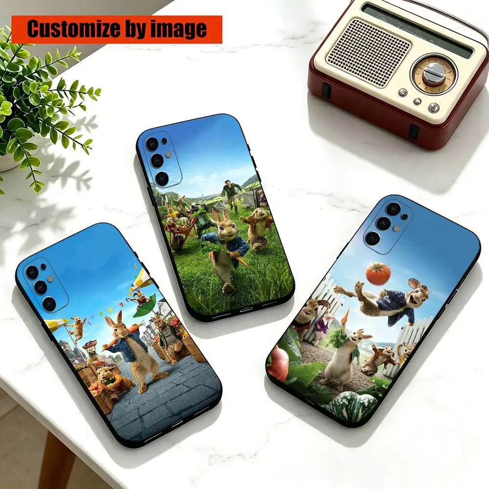 Cartoon R-Rabbits  Phone Case For Samsung S26,S25,S24,S23,S22,S21,S30,Ultra,Plus,Fe,Lite,Note,10,Black Cover