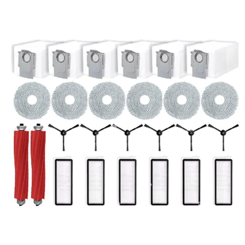 A01V-For Roborock Qrevo Pro / Qrevo Maxv / Qrevo S 교체 부품 액세서리 롤러 사이드 브러시 필터 걸레 먼지 봉투