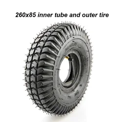 260x85 Tire and Inner Tube 3.00-4 260*85 Knobby Scooter ATV  Go Kart Tyre   Motor