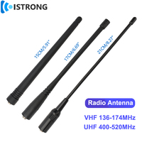 Baofeng Walkie Talkie Universal Antenna 136-174/400-520MHz UHF/VHF Dual Band Antenna High Gain Radio Signal Amplifier SMA Female