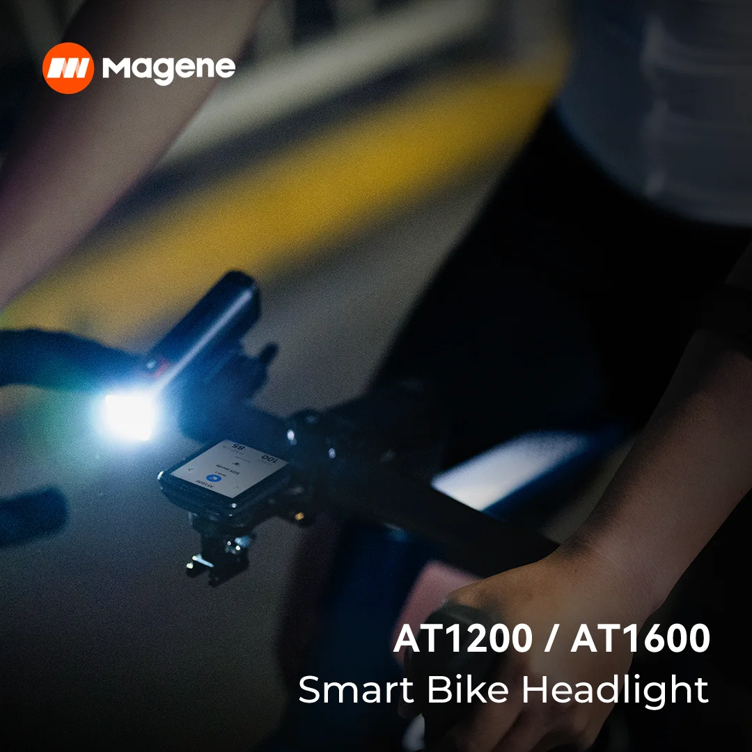 Magene AT1200/AT1600 Smart Bike Headlight Intensity Stable Light
