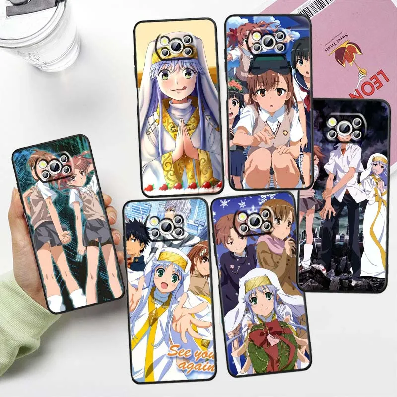 

A Certain Magical Index Phone Case For Xiaomi Mi Poco F3 F4 F5 F6 X3 X4 X5 X6 X7 M3 M4 M5s M5 M6 GT Pro 5G Black Cover