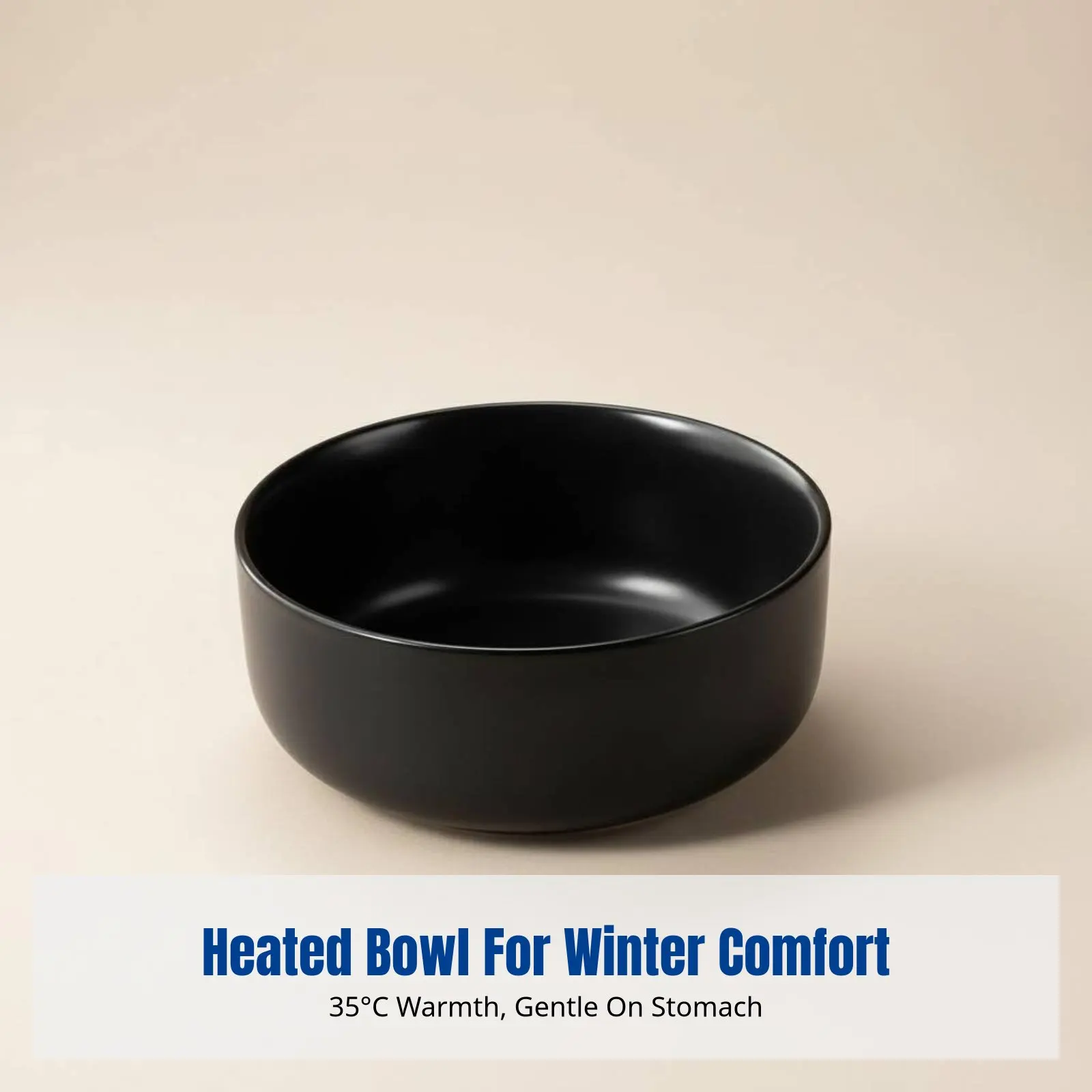 

Winter Thermostatic Pet Water Bowl, Ceramic Heated Cat Dispenser, Adjustable Temperature, Large Mouth Design