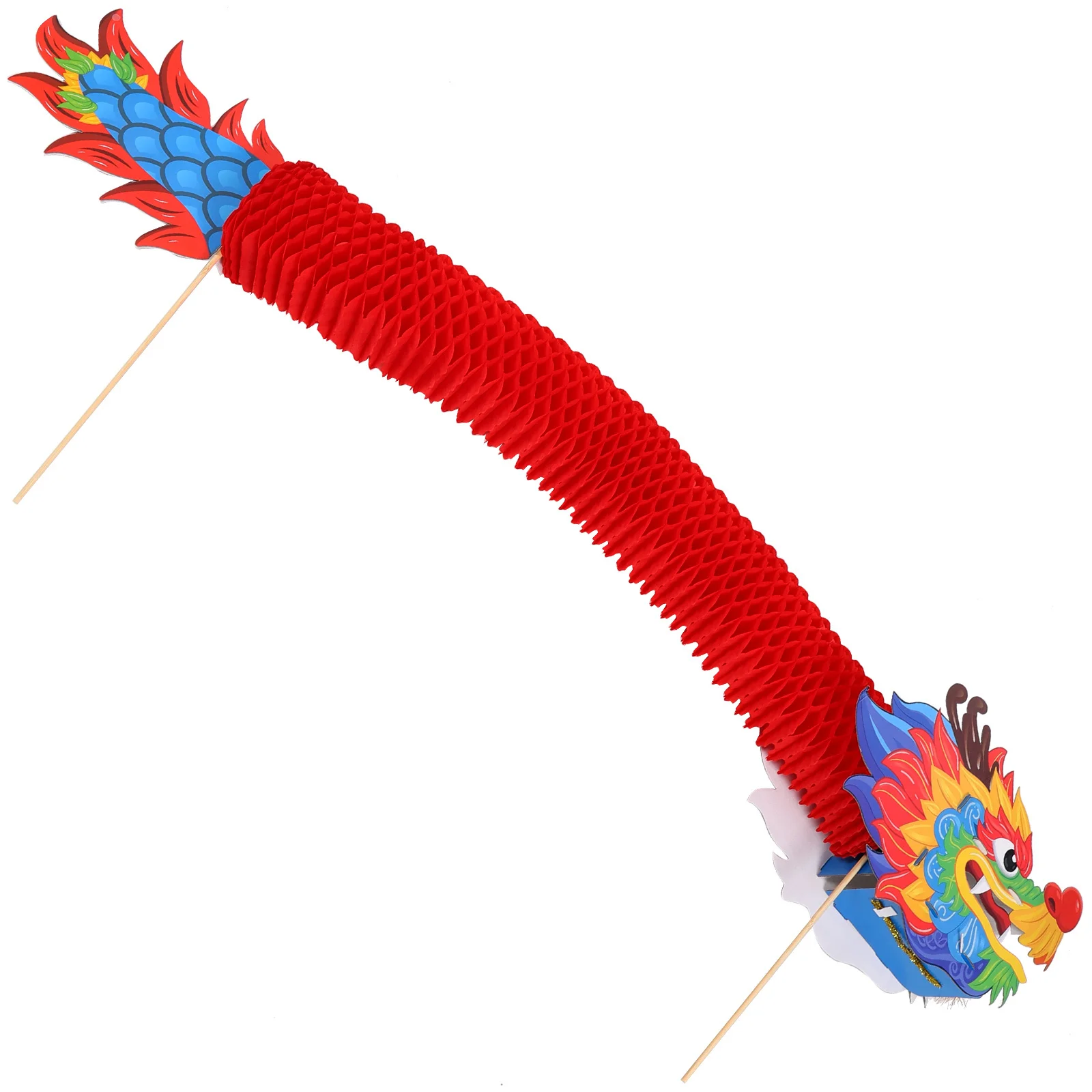

Chinese New Year Paper Dragon Decoration Handheld 3D Spring Festival Dragon Photo Prop Party Ornament New Year Party Ornament
