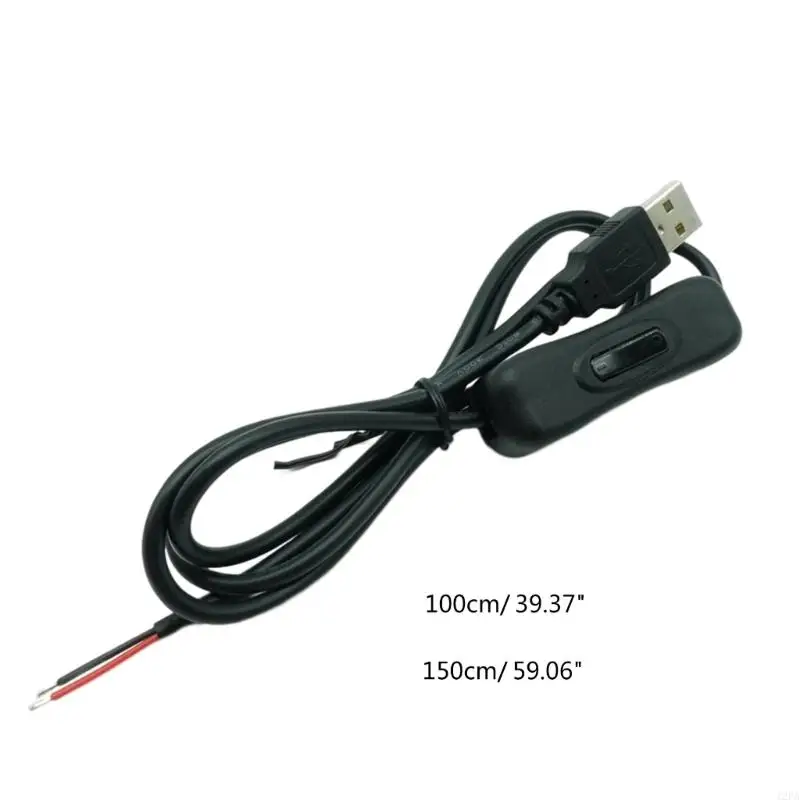 5HA 2Pin 2 Wire Cable Cord with On Off Power Cable