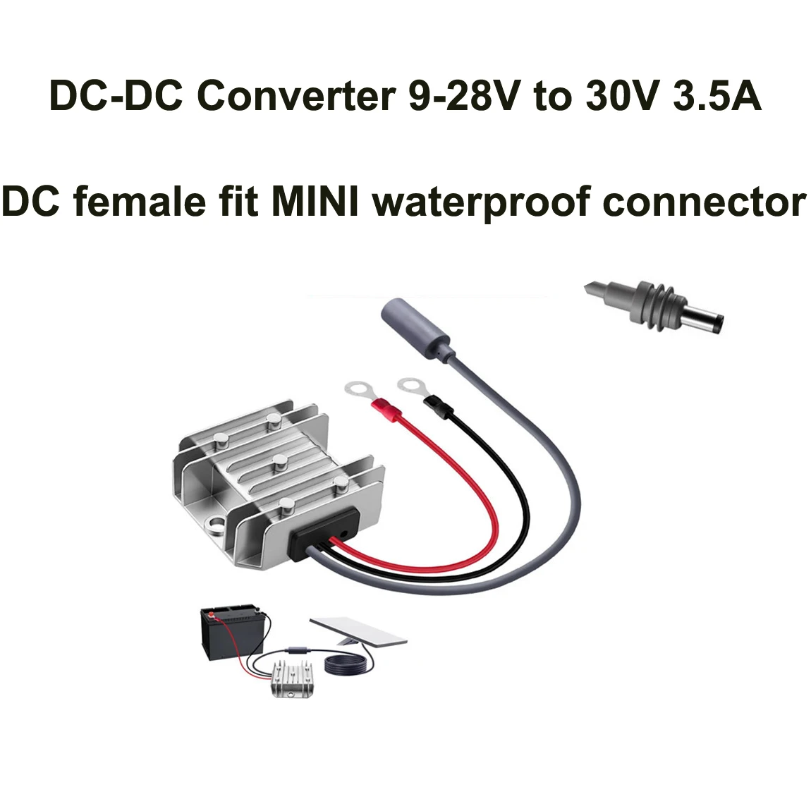 DC-DC Female converter 9-28V input 30V 3.5A output max 105w For starlink MINI