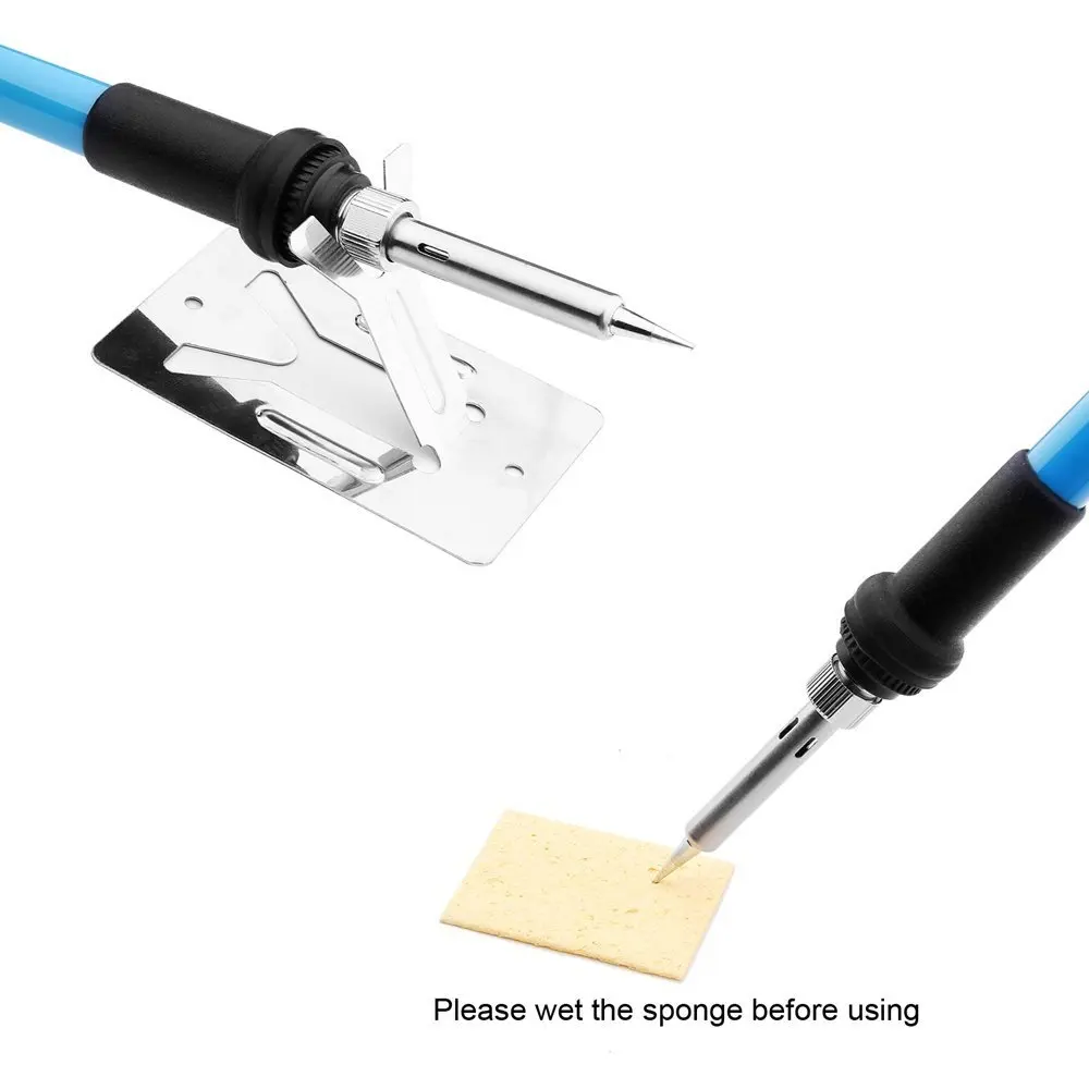 Saldatore elettrico 110V/220V Saldatore a temperatura regolabile da 60W con set di cassette degli attrezzi