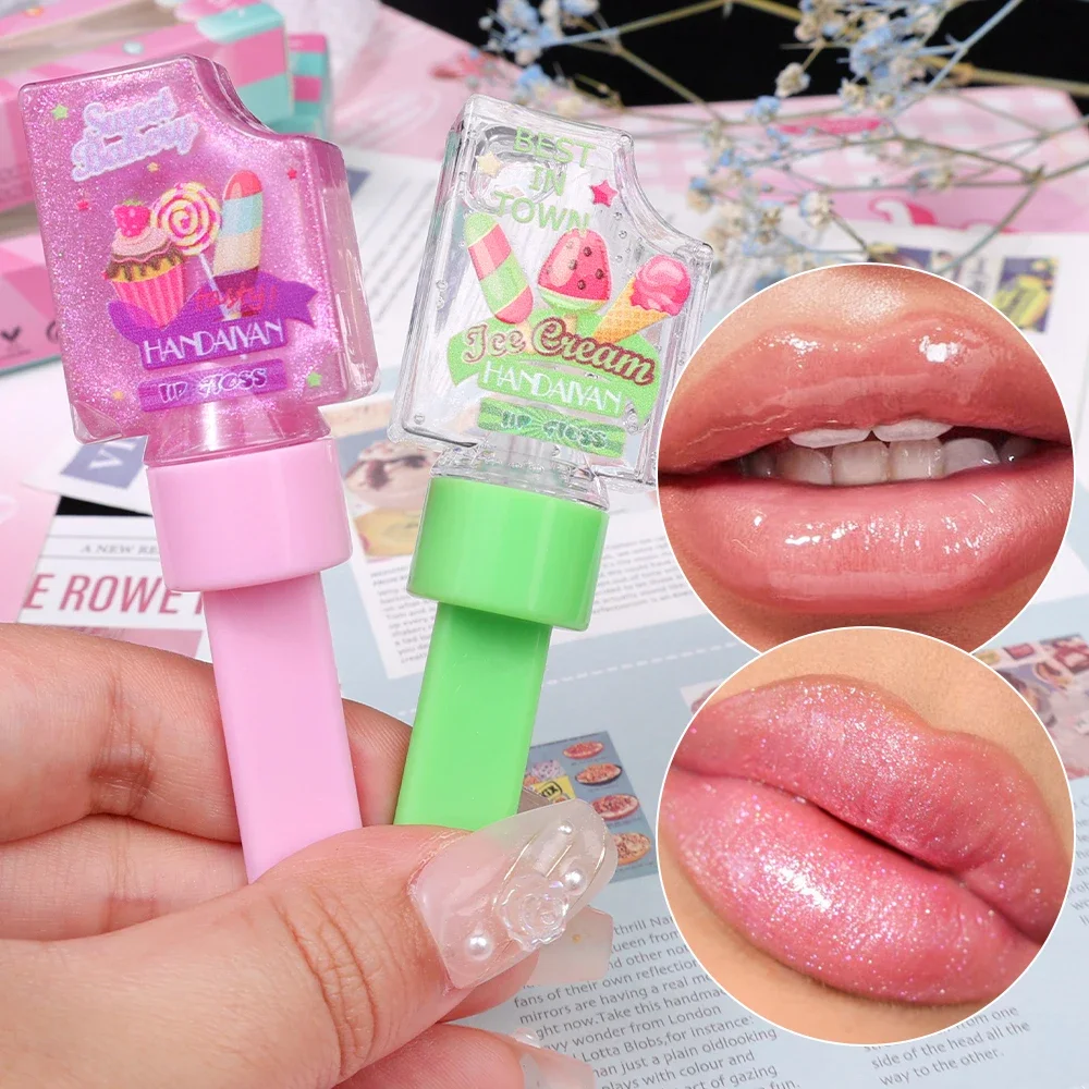 Pearl Lip Gloss gelato idratante olio per labbra gelatina trasparente specchio lucido impermeabile rossetti liquidi duraturi trucco labbra