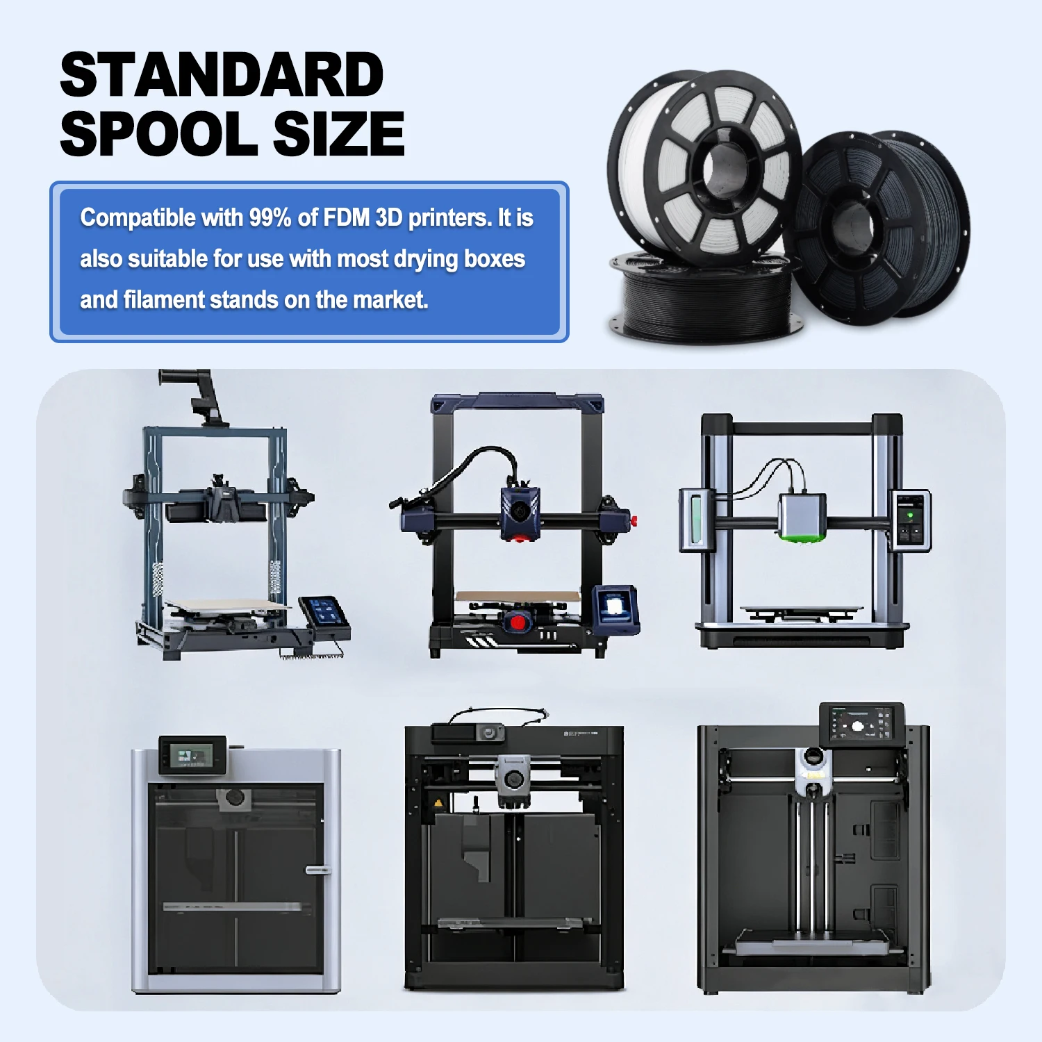 Adlayer 8KG Refill PLA Filament 3D Printer 1.75mm PLA Filament Black/White 3D Printer Plastic Rubber Filament Material For most FDM 3D Printer