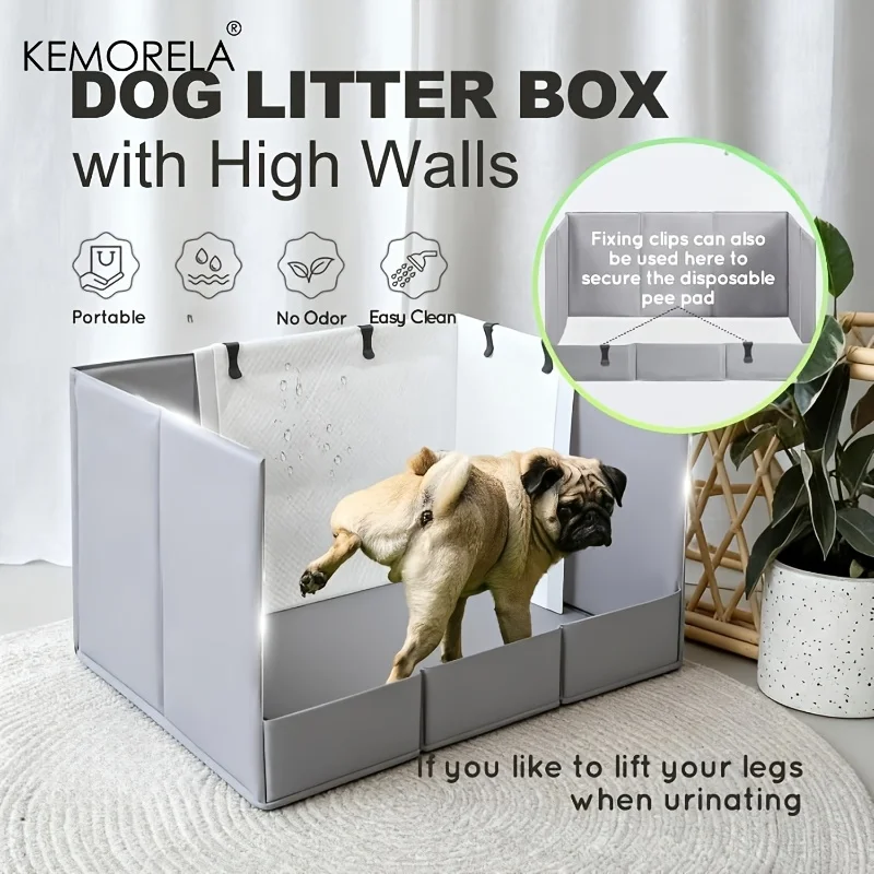 KEMORELA 1PCS High-Quality Upgraded 2.0 Dog Toilet | Durable Polyethylene and Polypropylene, Suitable for Dogs Multiple Sizes