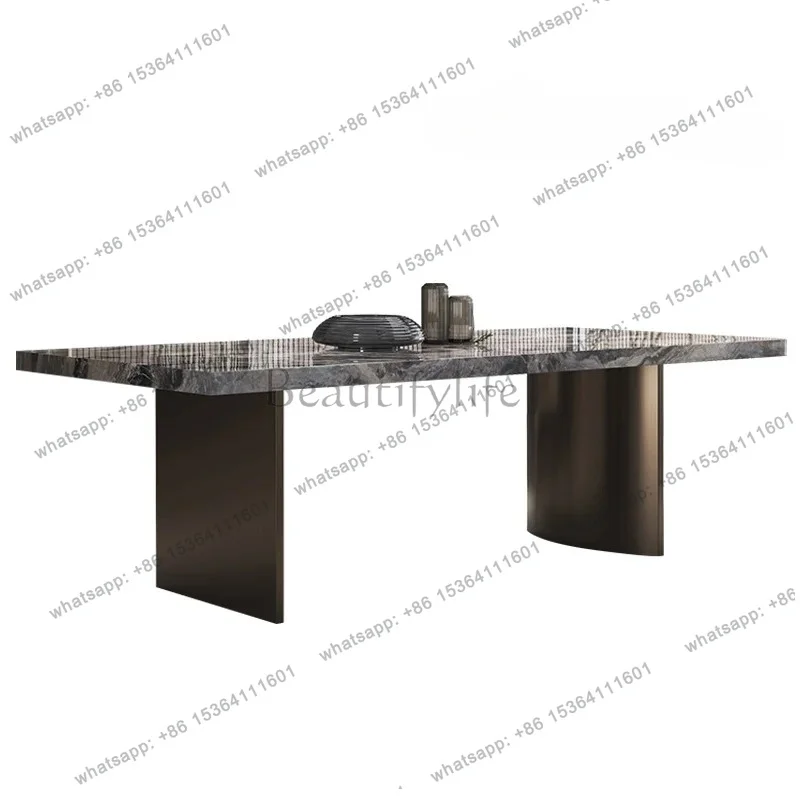 Marble Center Dining Table Newclassic Light Luxury Poker Luxury Restaurant Table Service Designer Mesas De Jantar Home Furnitu