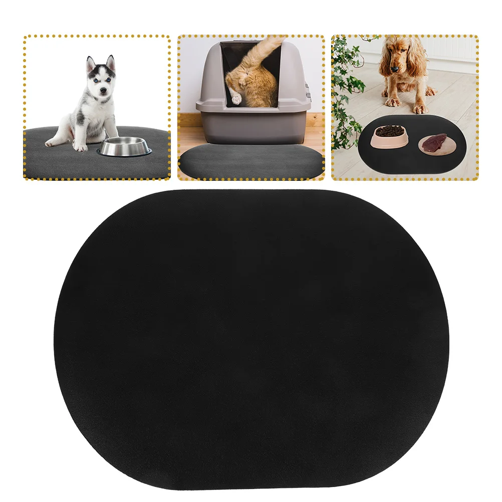 

Mud Pet Feeding Mat 30x50cm Thick Reusable Dog Bowl Placemat Anti Slip Insulated Absorbent Cat Food Pad