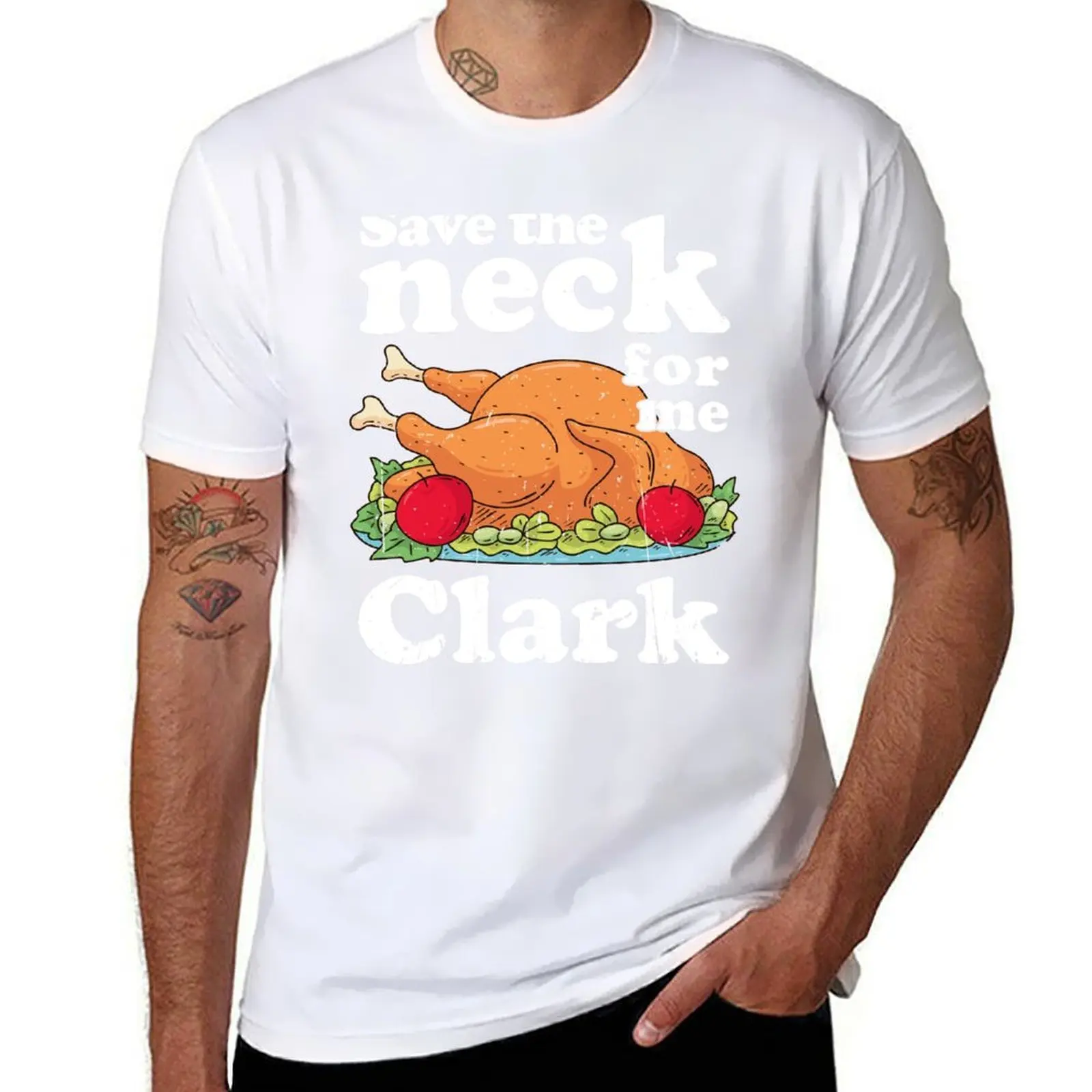 

Save the neck for me, Clark T-Shirt t shirts designer man t shirt summer T-Shirt