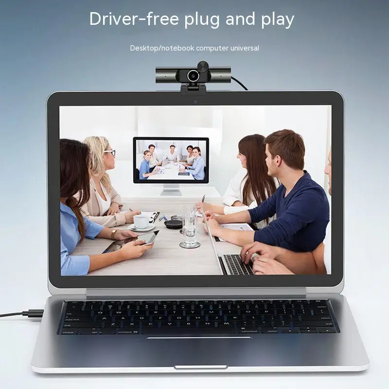 2K high-definition laptop, desktop computer, USB camera, video conference, live streaming, built-in microphone, audio system