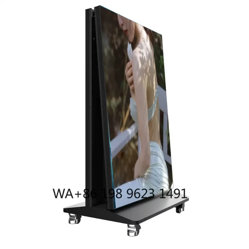 P1.8 P2 P2.5 P3 Indoor LED Mirror Poster Screen USB WiFi Control Digital Advertising Display Panel for Commercial Promotion