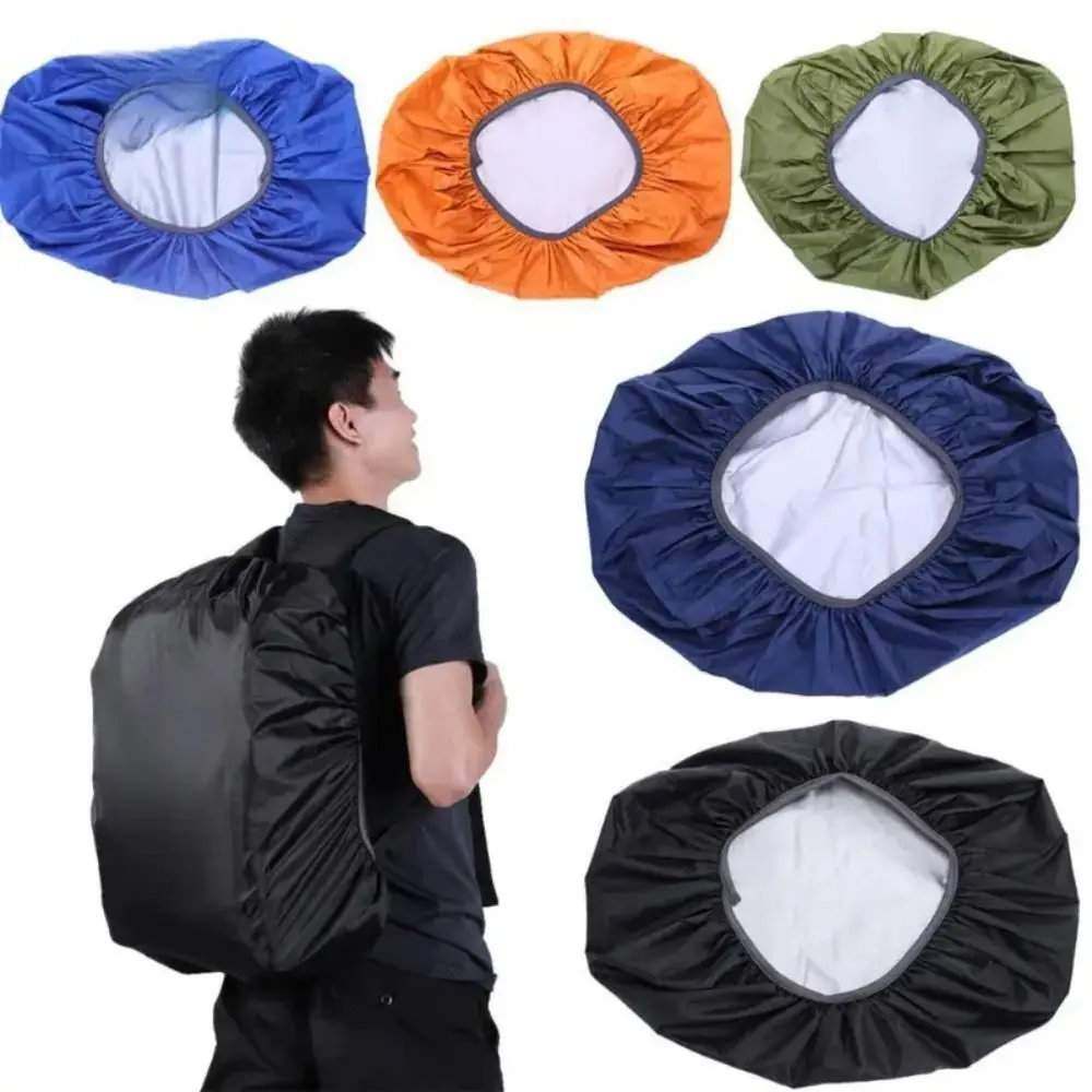 New Waterproof Backpack Rain Cover Adjustable Elastic Strap Dustproof Backpack Cover Lightweight Bag Protector Camping