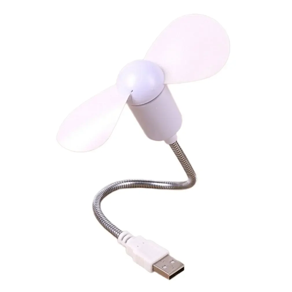 Mini USB Snake Fan - Silent & Bendable Soft Leaf Design