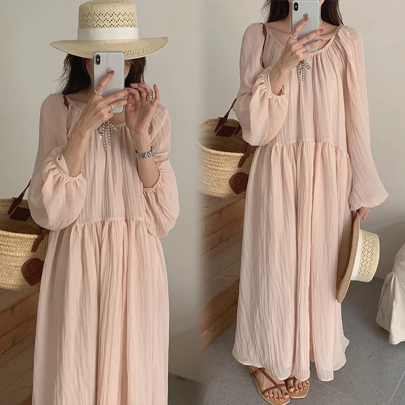vestido-largo-holgado-de-chifon-para-mujer-ropa-de-vacaciones-vestidos-de-playa-otono-2026-vestido-de-maternidad-de-manga-larga-con-cuello-redondo-y-espalda-descubierta-para-embarazadas