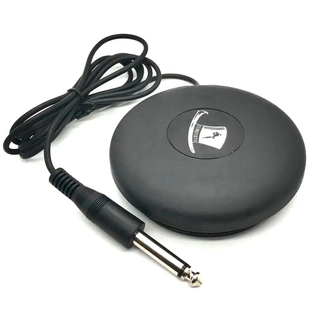 

Illusionist Tattoo foot pedal (Black) Round Tattoo Power Pedal Switch Anti-slip Tattoo Foot Supplies & Accessories For Body Art