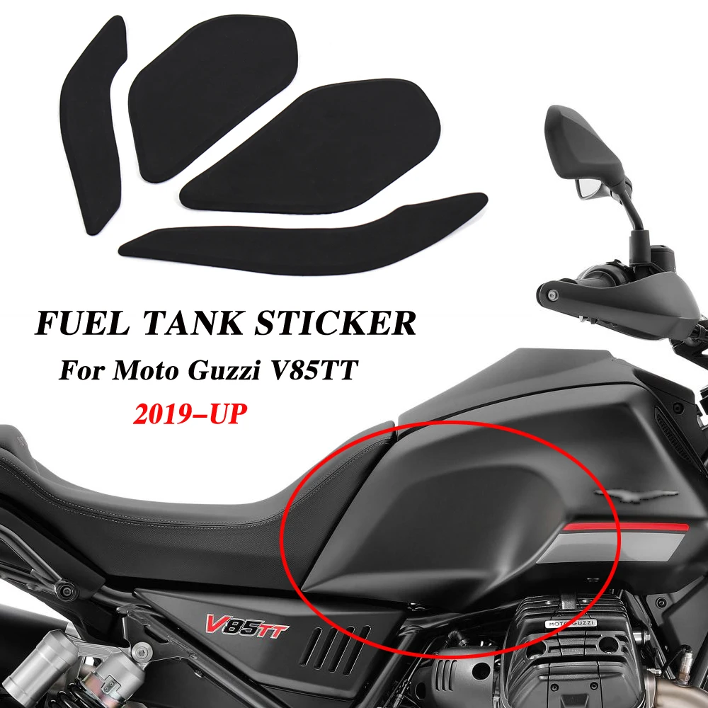 Nowy 2019-boczne motocyklowe naklejka na zbiornik paliwa dla Moto Guzzi V85TT V 85 TT tank Pads Protector naklejki uchwyt kolanowy podkładka trakcyjna v85tt