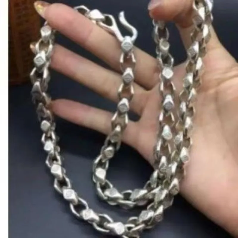 Chinese Miao Tibetan Silver Handmade Necklace Fashion Jewelry Noble Gift