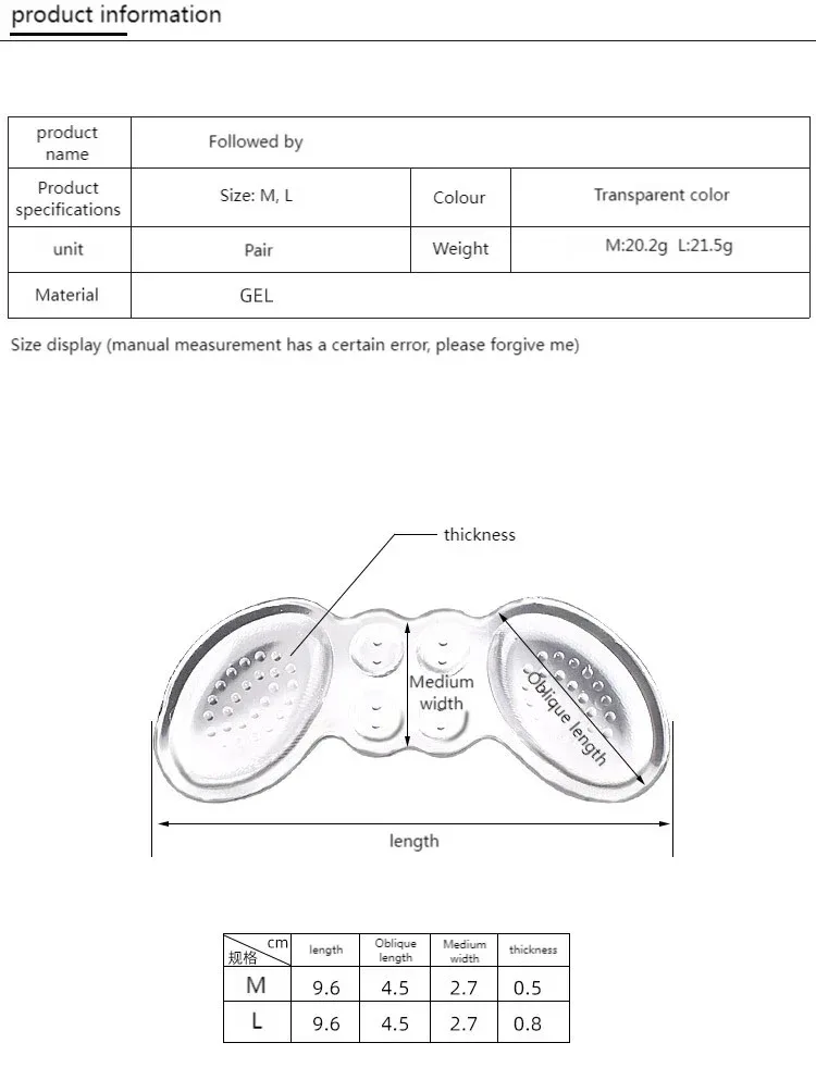 Silicone Heel Protector Palmilhas para Sapatos Femininos, Almofada de Salto Alto, Ajustar o Tamanho, Almofadas Adesivas, Alívio Foot Care Insert, 2 Pcs