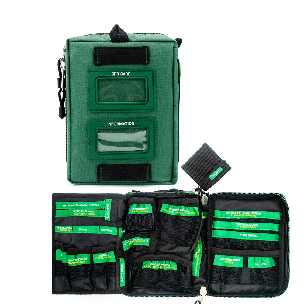 Large Capacity Handy First Aid Kit Emergency Medical Rescue Survival Bag for Workplace Home Outdoor Car Travel Hiking Camping