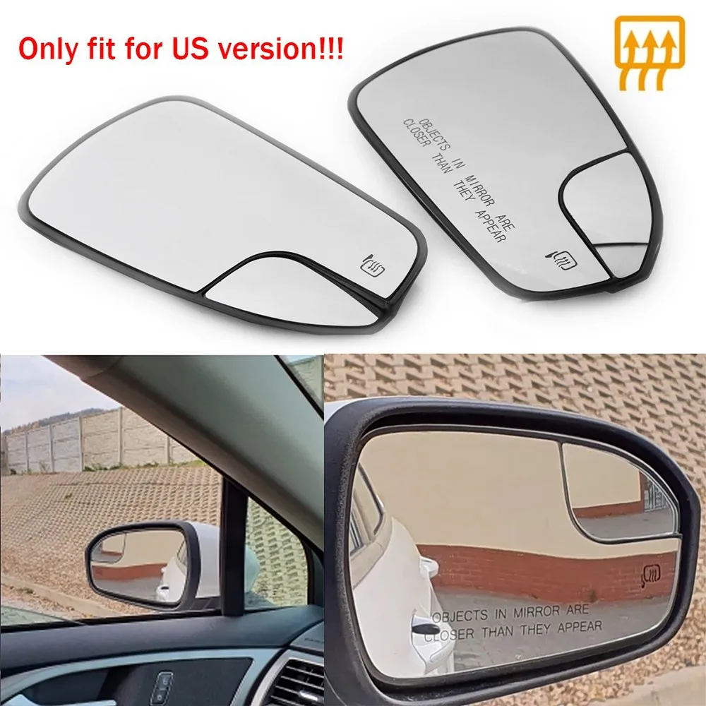 For Ford Fusion 2013-2020 DS7Z17K707F DS7Z17K707B 1x Left Right Side Rear View Lens Split Mirror Heated Door Glass Rearview