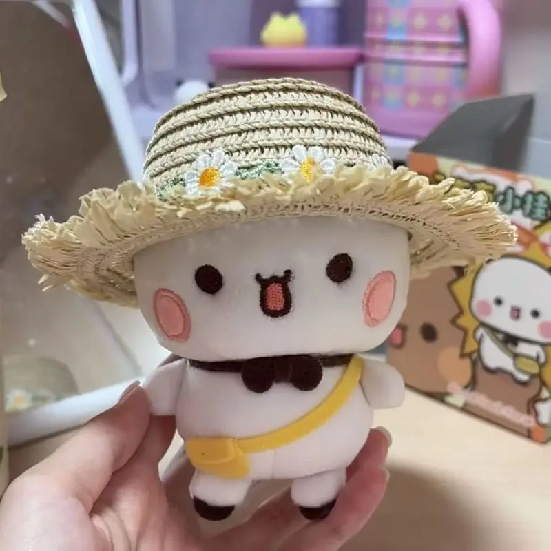 Yier Bubu Cute Cartoon Plush Doll Keychain Soft Stuffed Toy With Dress Up Outfit Bag Charm Key Ring Lovely Gift For Girls