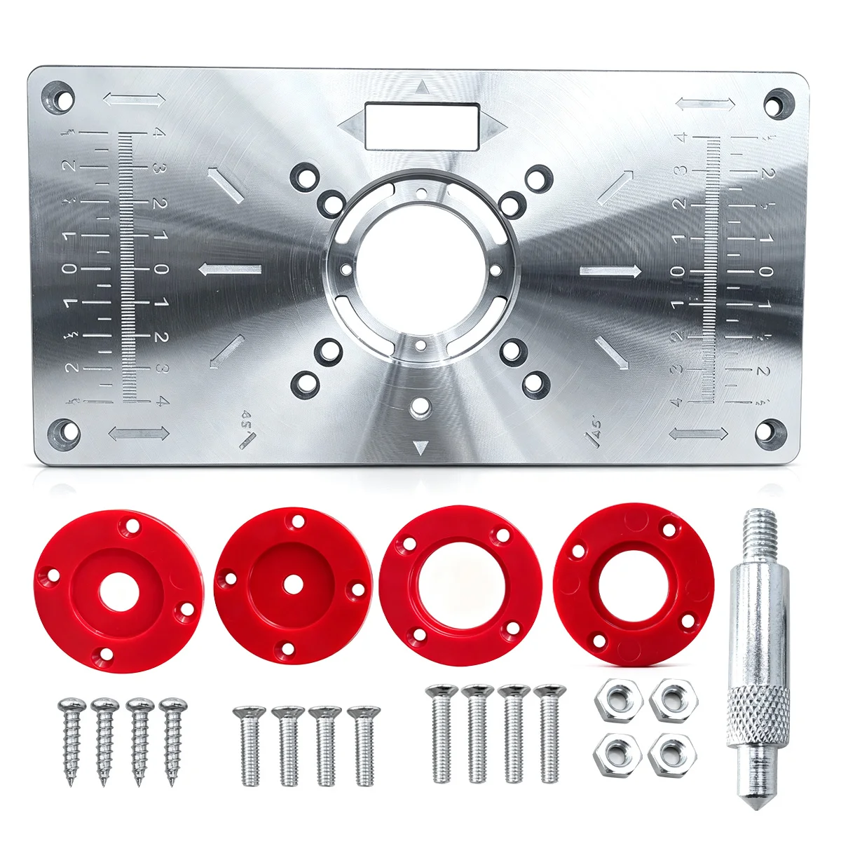 Aluminium Carpenty Router Table Insert Plate Multifunctional Woodworking Benches Carpenter Trimming Machine Engraving Board