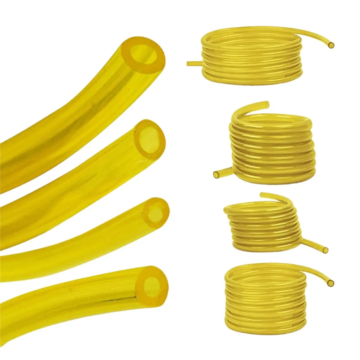 AB09 4 Sizes Petrol Gas Line Pipe Hose Tubing for String Trimmer Chainsaw Blower Lawn Mower and Other Power Tools