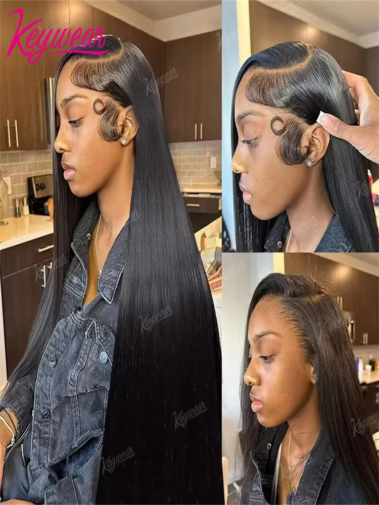 

Wear And Go 4x4 5x5 Прямой бесклеевой парик из человеческих волос Готов к ношению Бразильские парики 13x4 13x6 на шнуровке для чернокожих женщин Prepluck