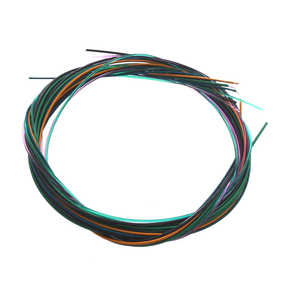 

Colorful Guitar Strings 6 String Set Durable Folk Acoustic Classic Nylon Travel Wall Accessories Practical Replacement Parts