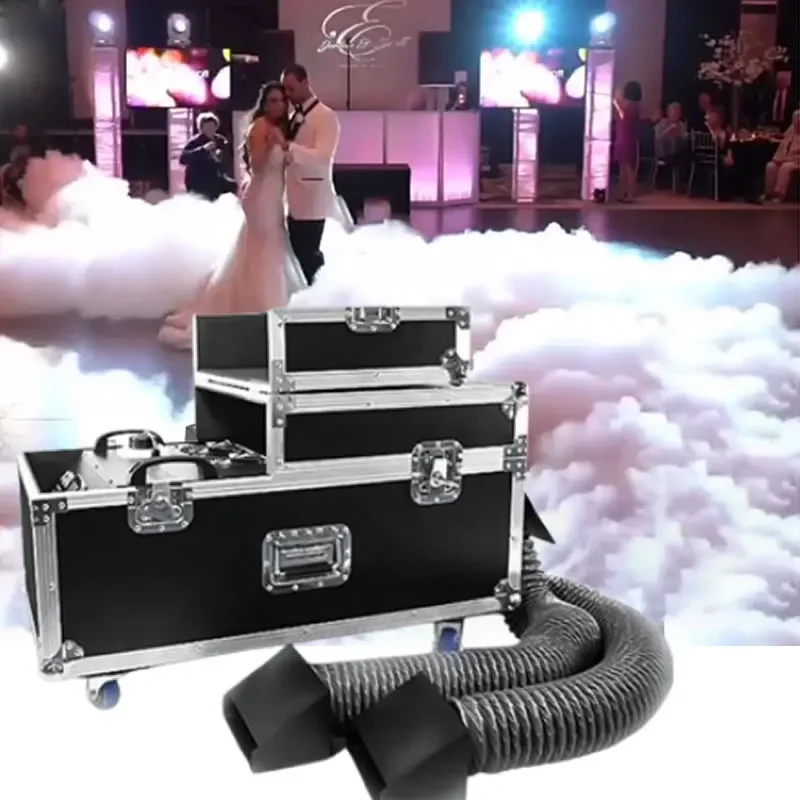 

DJ 3000W Water Mist Machine Low Lying Fog Machine Water Smoke Machine Effect Equipment Christmas Wedding Party KTV Stage Double