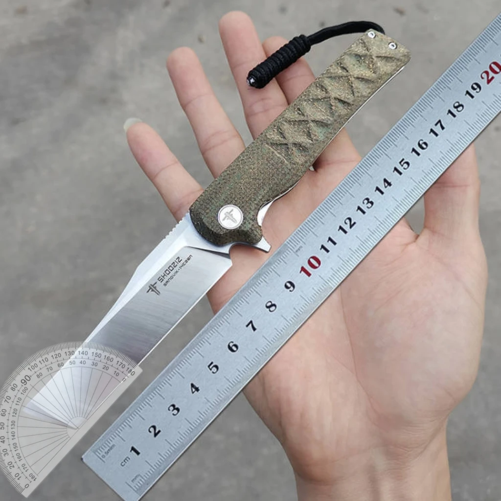 SHOOZIZ 14C28N стальной тактический складной нож льняная ручка Miktar шариковый подшипник для кемпинга самообороны Карманный охотничий инструменты для чистки овощей и фруктов