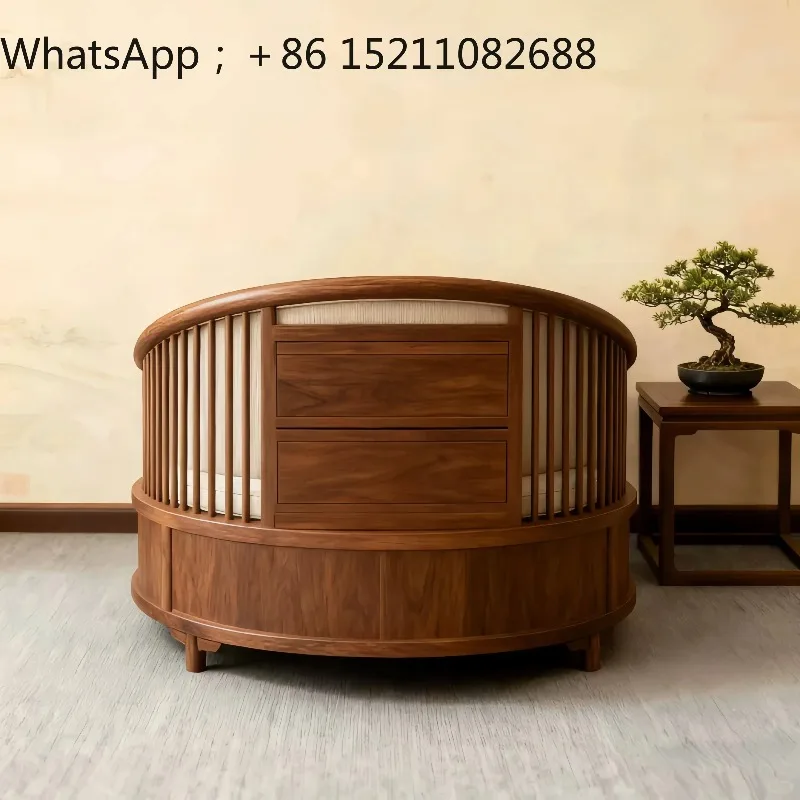 SCY ash wood single sofa leisure chair modern high-end living room with locker solid wood sofa chair