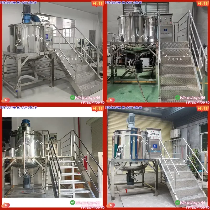 2026Hot Yuxiang Machinery Factory 1000L Liquid Washing Homogenizing SUS304 Steel Mixing Tank Soap Cosmetics Shampoo