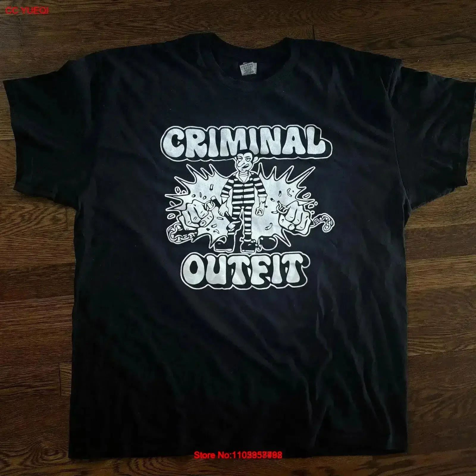 Criminal OutfiT T Shirt XL Oi Skinhead Punk Rock OOP Blitz Chisel CMI Chubby Gang vintage Washed Stylish Breathable Casual