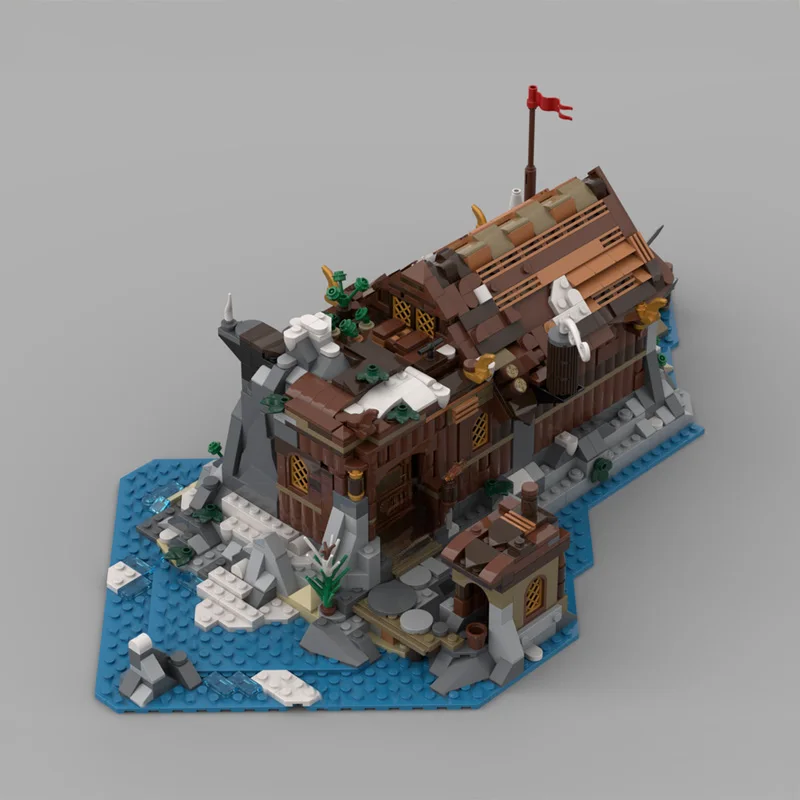 يقوم مكعبات البناء على الطراز الفايكنج على الطراز الشمالي بتعيد تجربة بناء المناظر الطبيعية للمغامرة القبلية الخشبية