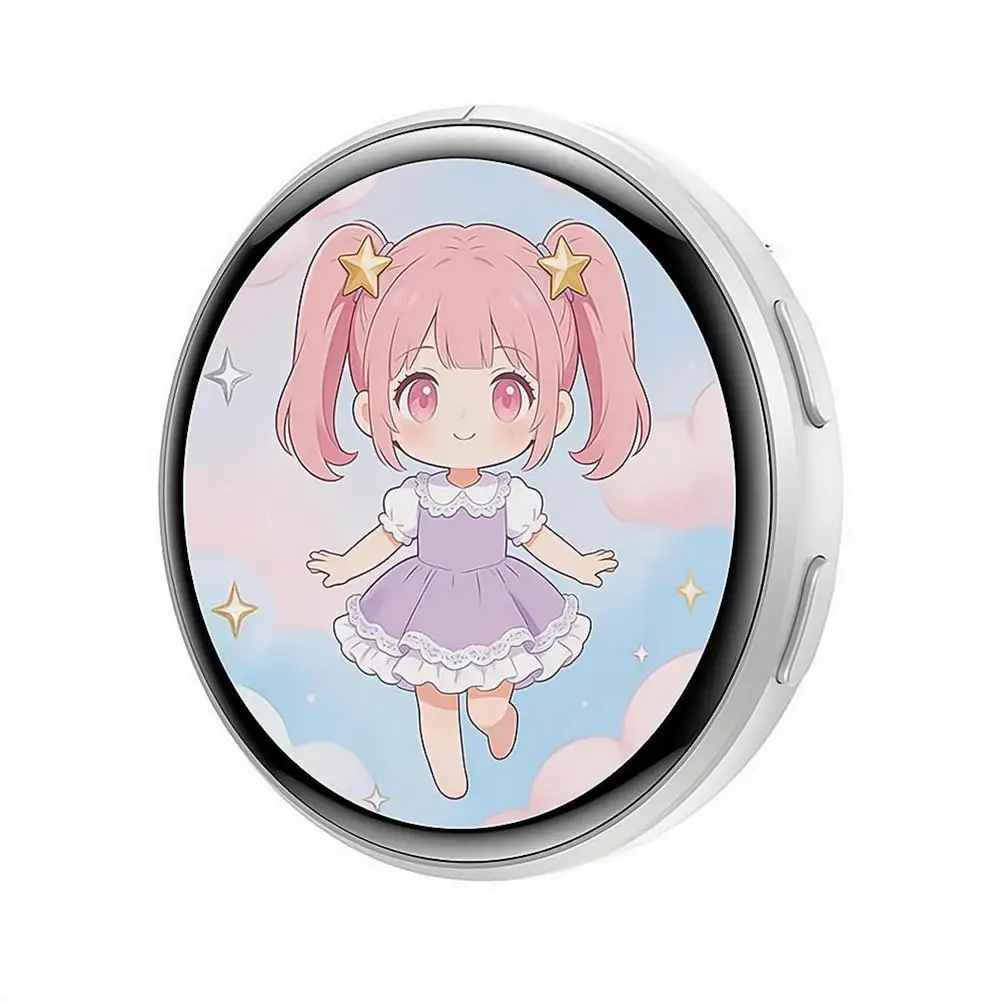 Pin Electrónico con Pantalla de Anime de 1.50 Pulgadas, Insignia Cibernética Inteligente Dinámica, Mercancía con Pantall