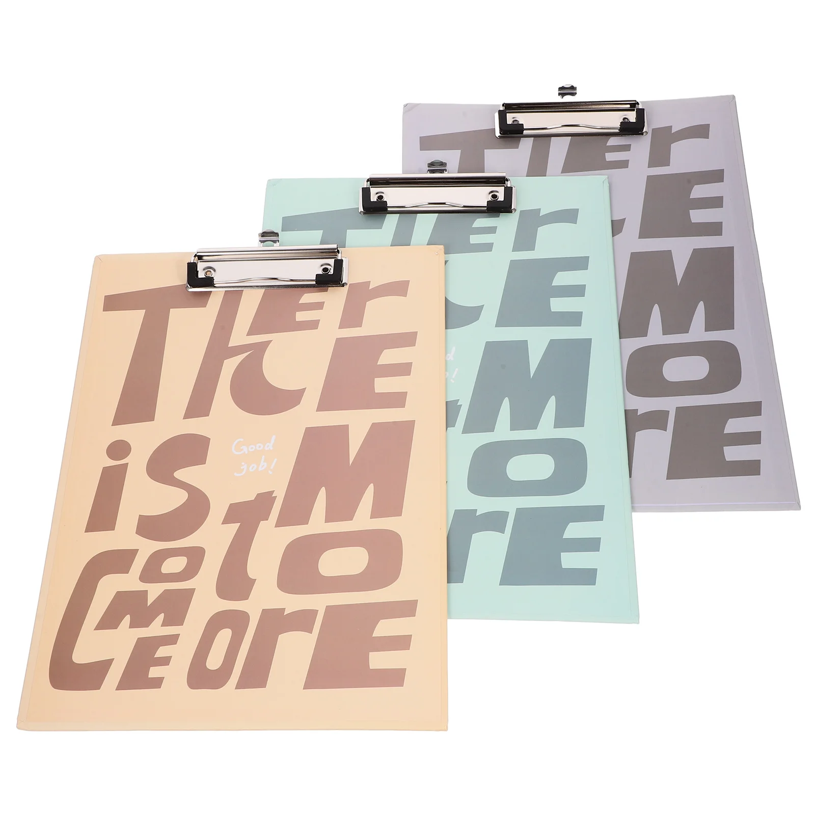 3Pcs Portable Writing Pad Clipboard Sturdy Metal Frame Lightweight Document Holder for Office School Travel Multi-Function Board