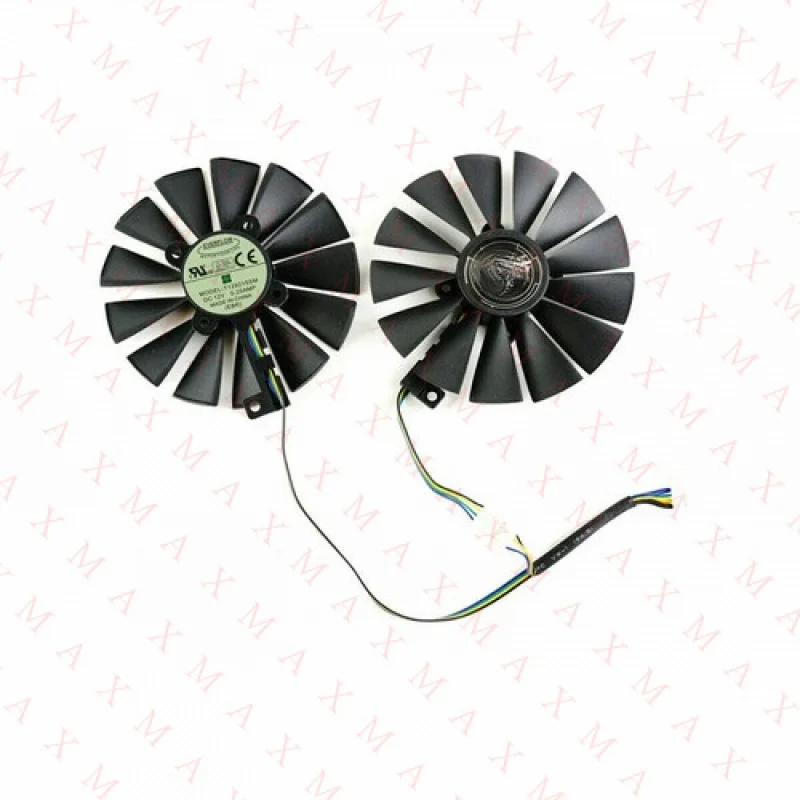 

LL пара вентиляторов-кулеров для Asus Strix RX 470 480 570 580 GTX 1050 T129215SM 95 мм